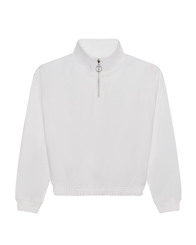 WOMEN'S CROPPED 1/4 ZIP SWEAT