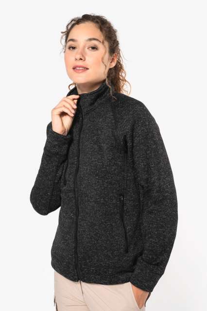 LADIES' FULL ZIP HEATHER JACKET