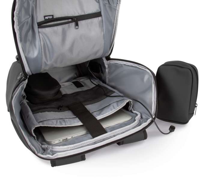 RUCSAC ANTI-FURT WATERPROOF CU SUPORT DE CASCA ki0889