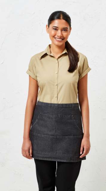 SORT SCURT JEANS STITCH DENIM WAIST