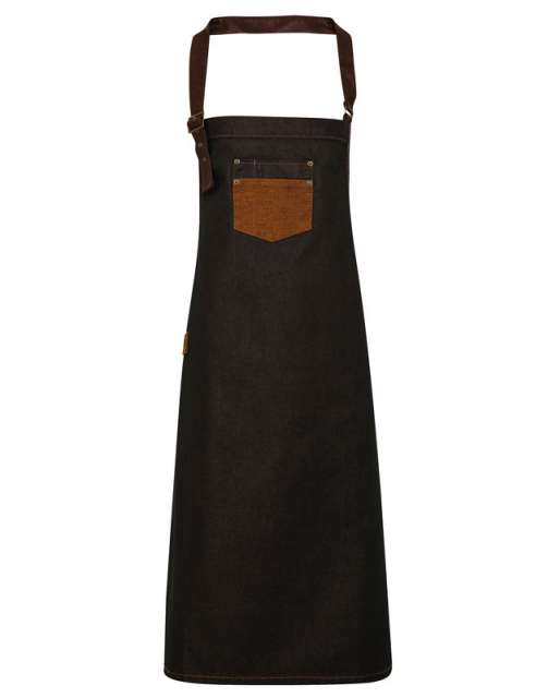 SORT DENIM CU INSERTII PIELE 'DIVISION' WAXED LOOK