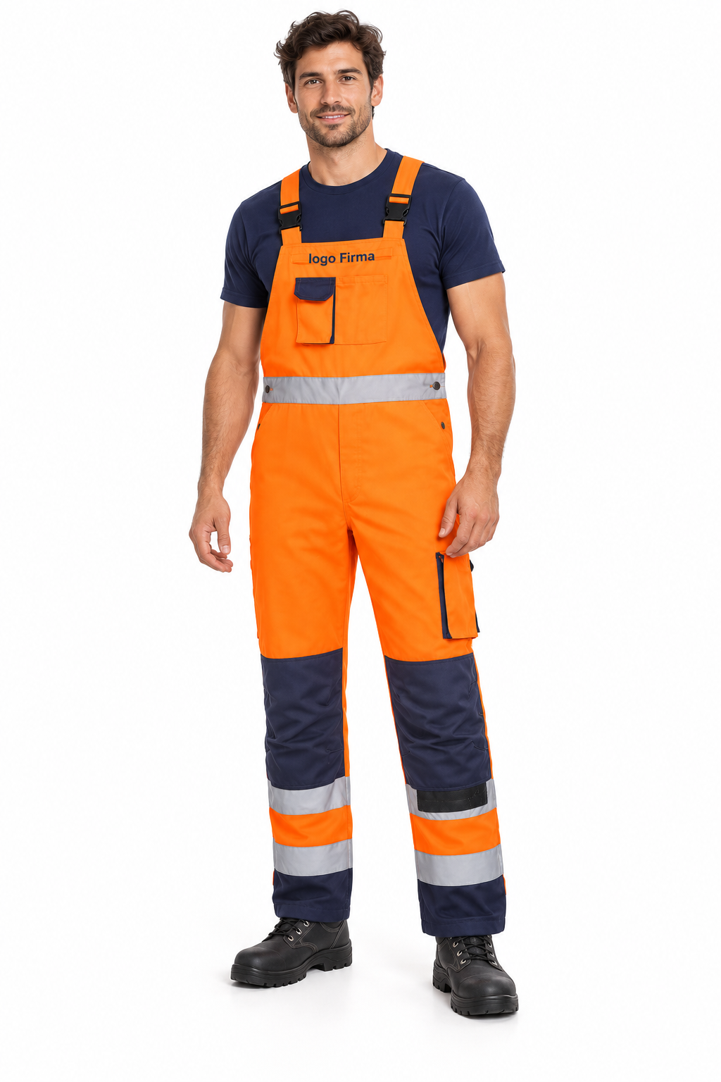 SALOPETA CU PIEPTAR DIJON HI VIS TX52