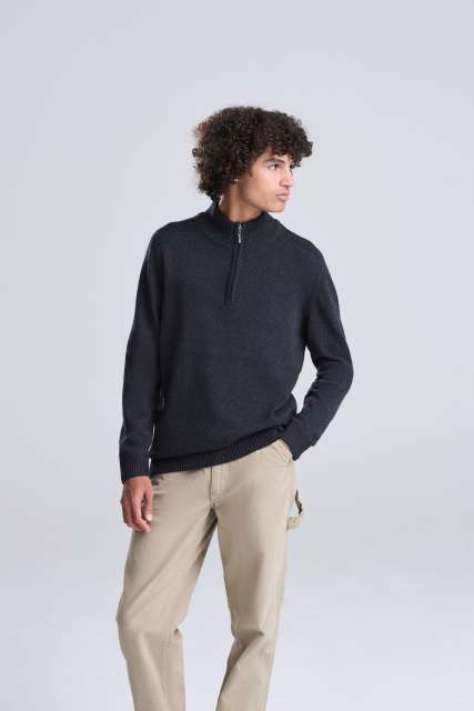WAKHAN 1/4 ZIP SUSTAINABLE SWEATER