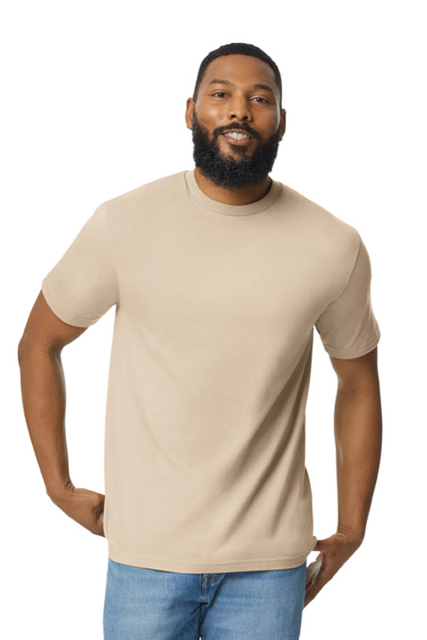 TRICOU UNISEX SOFTSTYLE™ MIDWEIGHT  NO LABEL ENZYME WASH