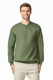 SOFTSTYLE™ MIDWEIGHT ADULT FLEECE 1/4 ZIP SWEATSHIRT