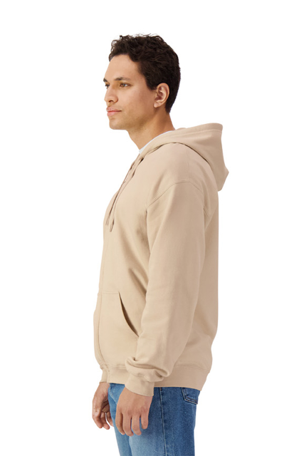 SOFTSTYLE™ MIDWEIGHT FLEECE ADULT FULL ZIP HOODED SWEATSHIRT
