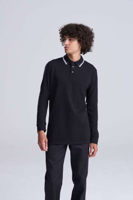 TRICOU POLO MANECA LUNGA THE 100 JP103