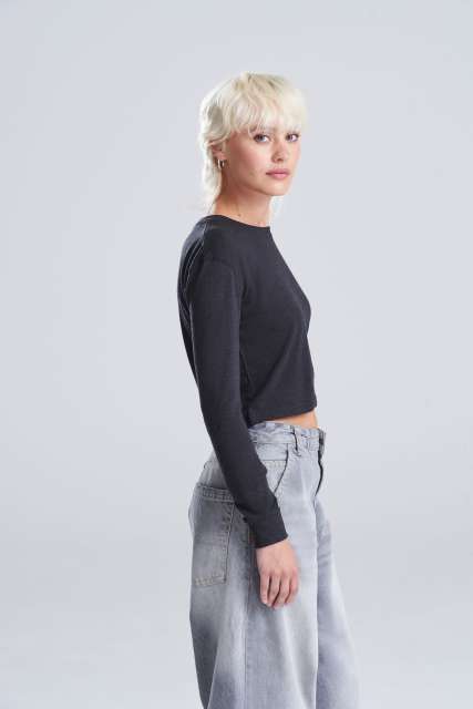 WOMEN'S L/S CROPPED T