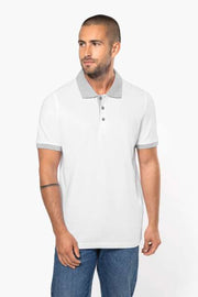 TRICOU POLO TWO-TONE PIQUÉ