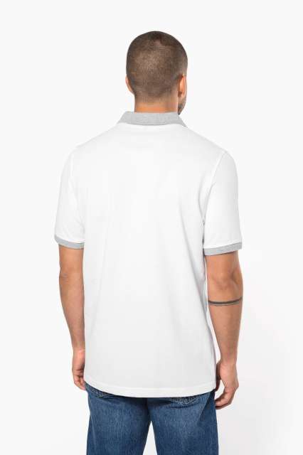TRICOU POLO TWO-TONE PIQUÉ