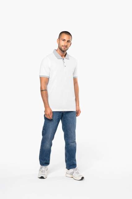 TRICOU POLO TWO-TONE PIQUÉ