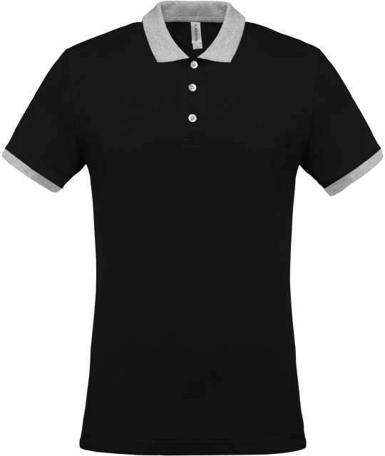 TRICOU POLO TWO-TONE PIQUÉ