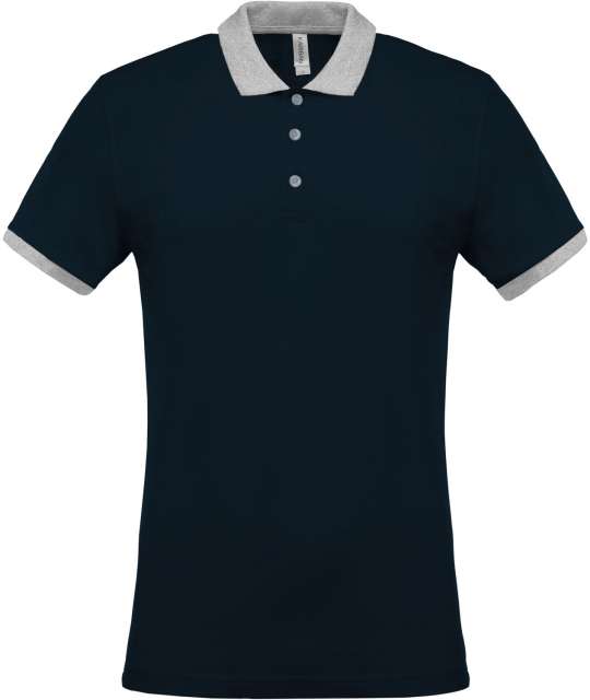 TRICOU POLO TWO-TONE PIQUÉ