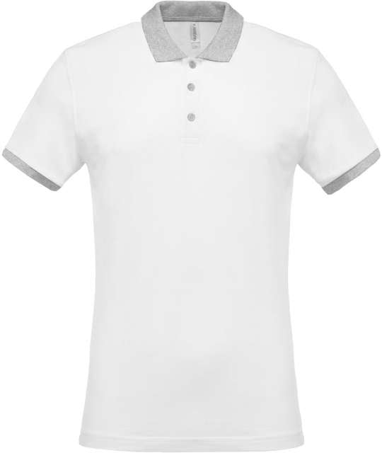 TRICOU POLO TWO-TONE PIQUÉ
