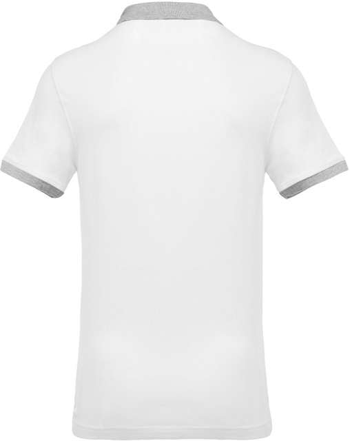 TRICOU POLO TWO-TONE PIQUÉ