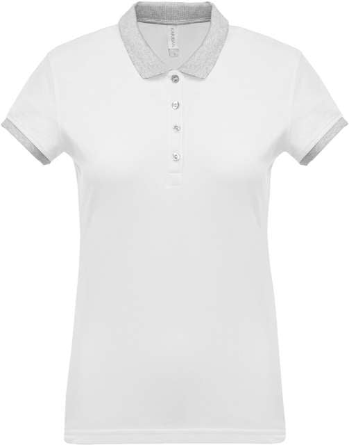 TRICOU POLO TWO-TONE PIQUÉ