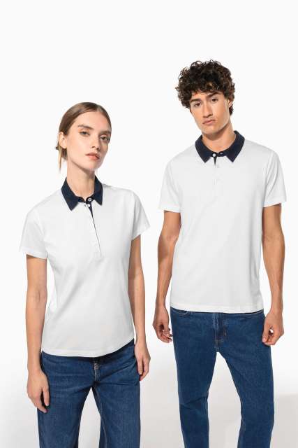 TRICOU POLO TWO-TONE JERSEY