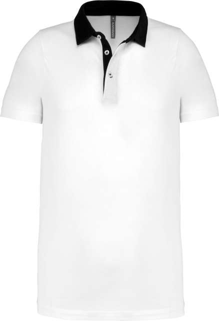 TRICOU POLO TWO-TONE JERSEY
