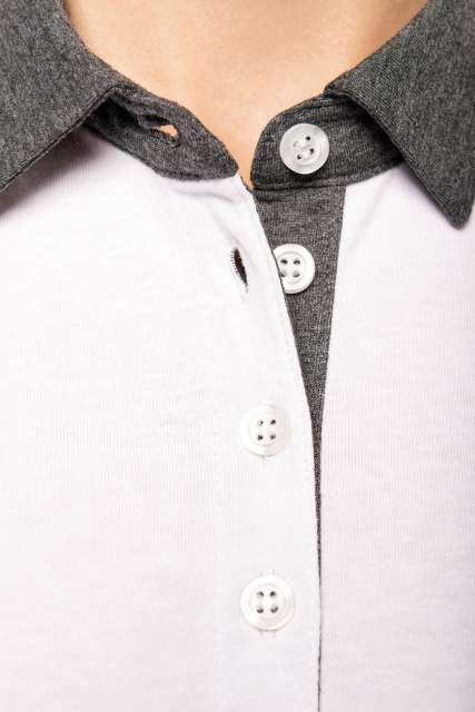 TRICOU POLO TWO-TONE JERSEY