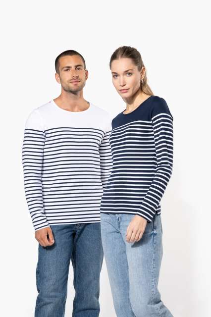 MEN’S LONG-SLEEVED BRETON STRIPE TOP