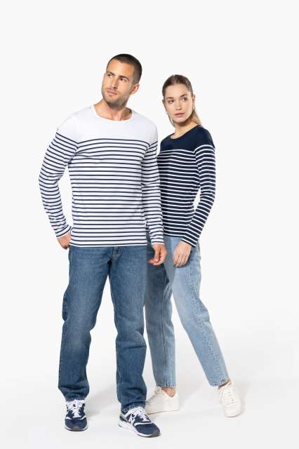 MEN’S LONG-SLEEVED BRETON STRIPE TOP