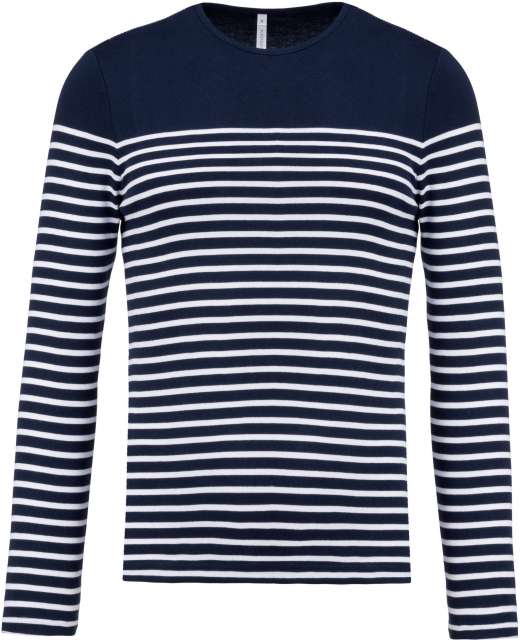MEN’S LONG-SLEEVED BRETON STRIPE TOP