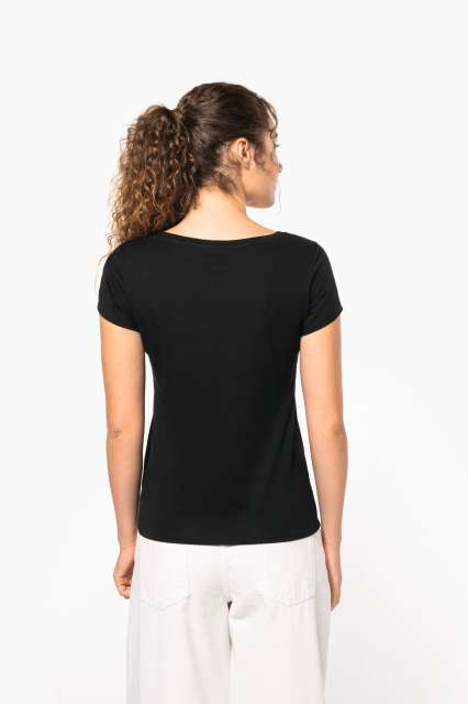 LADIES’ BOAT NECK SHORT-SLEEVED T-SHIRT