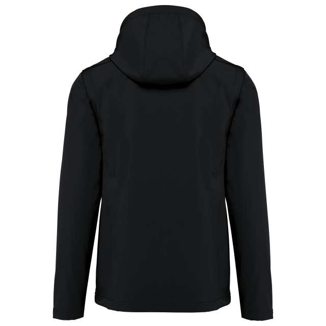 UNISEX 3-LAYER SOFTSHELL HOODED JACKET WITH REMOVABLE SLEEVES