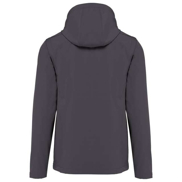 UNISEX 3-LAYER SOFTSHELL HOODED JACKET WITH REMOVABLE SLEEVES