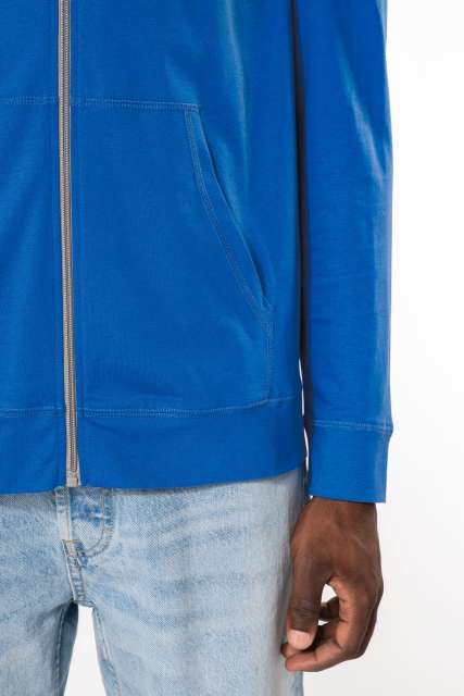 LIGHTWEIGHT COTTON HOODED SWEATSHIRT
