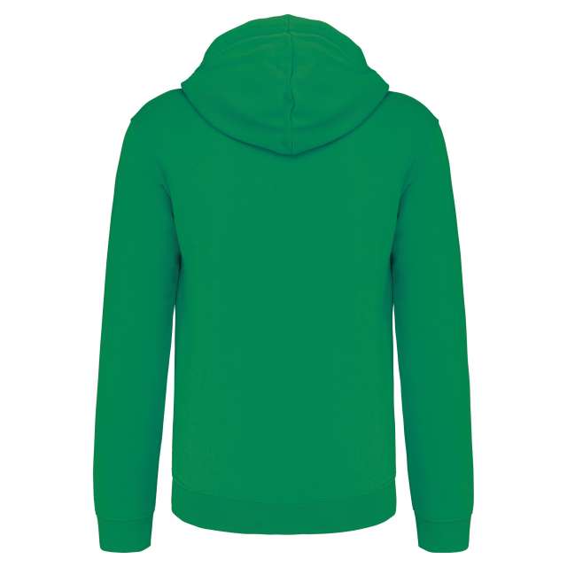 MEN'S CONTRAST HOODED FULL ZIP SWEATSHIRT