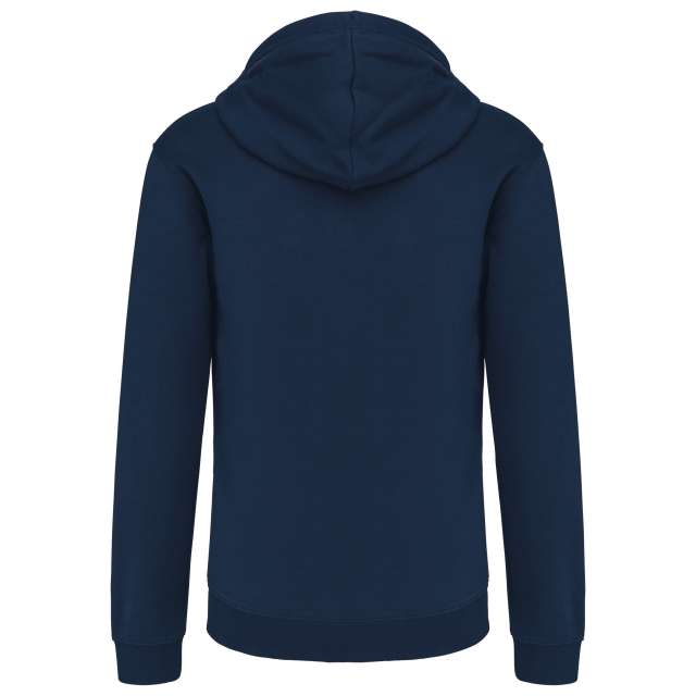 MEN'S CONTRAST HOODED FULL ZIP SWEATSHIRT