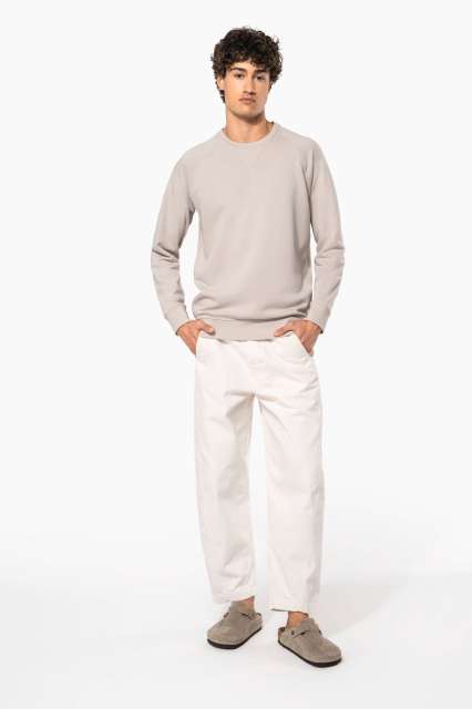 MEN'S ORGANIC COTTON CREW NECK RAGLAN SLEEVE SWEATSHIRT