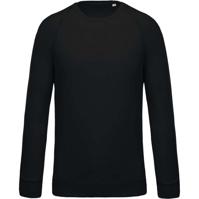 MEN'S ORGANIC COTTON CREW NECK RAGLAN SLEEVE SWEATSHIRT
