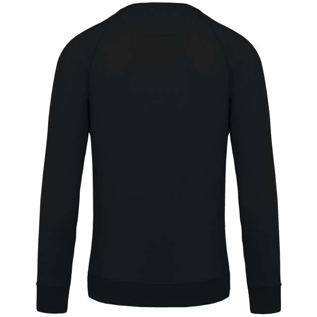 MEN'S ORGANIC COTTON CREW NECK RAGLAN SLEEVE SWEATSHIRT