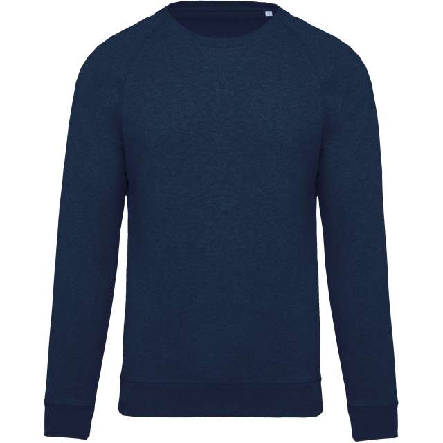 MEN'S ORGANIC COTTON CREW NECK RAGLAN SLEEVE SWEATSHIRT
