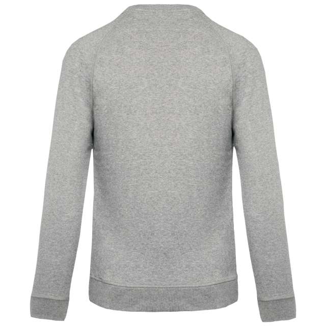MEN'S ORGANIC COTTON CREW NECK RAGLAN SLEEVE SWEATSHIRT