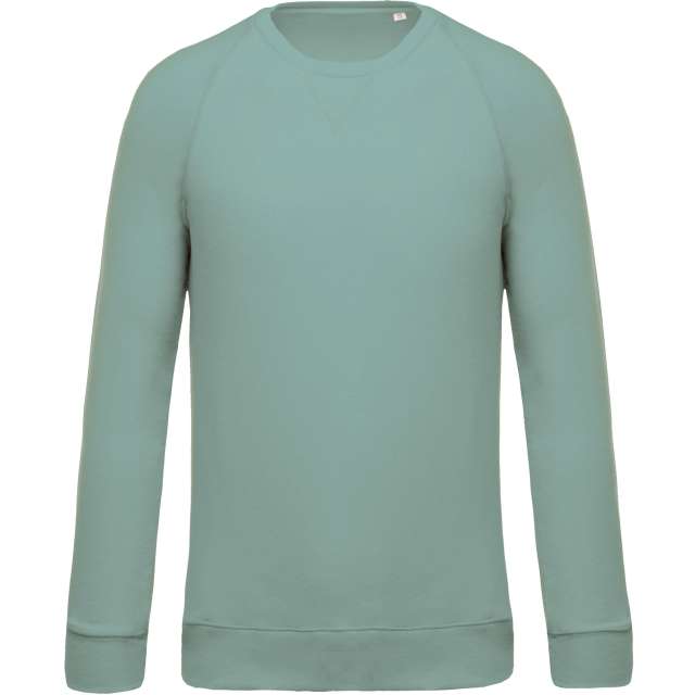 MEN'S ORGANIC COTTON CREW NECK RAGLAN SLEEVE SWEATSHIRT