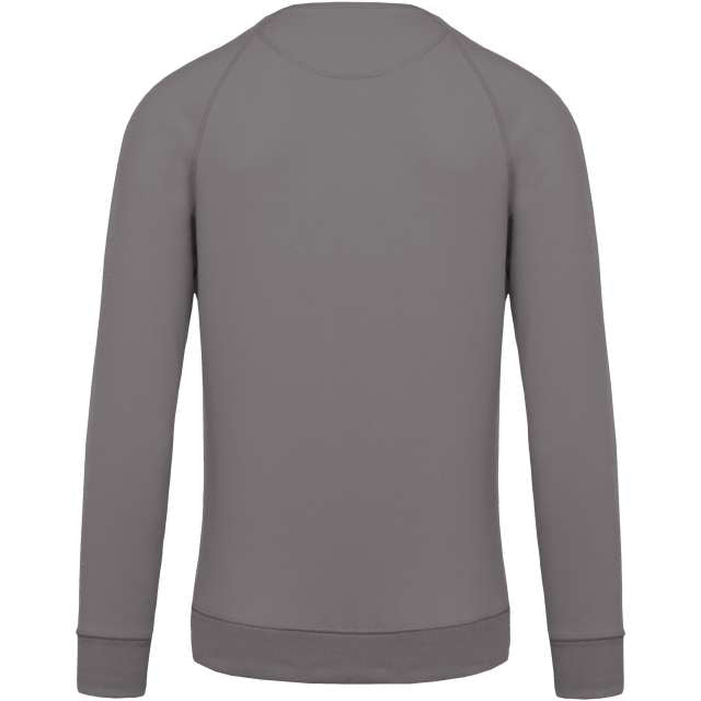 MEN'S ORGANIC COTTON CREW NECK RAGLAN SLEEVE SWEATSHIRT