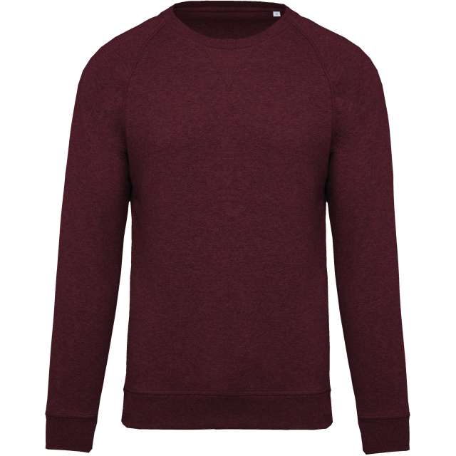 MEN'S ORGANIC COTTON CREW NECK RAGLAN SLEEVE SWEATSHIRT
