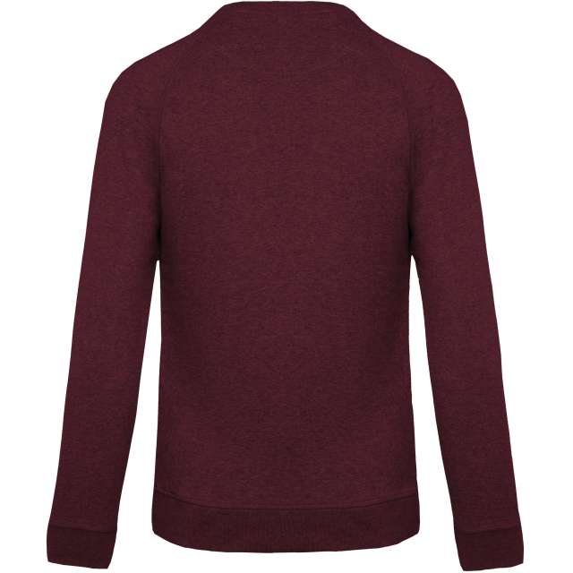 MEN'S ORGANIC COTTON CREW NECK RAGLAN SLEEVE SWEATSHIRT