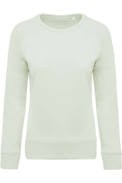 LADIES’ ORGANIC COTTON CREW NECK RAGLAN SLEEVE SWEATSHIRT