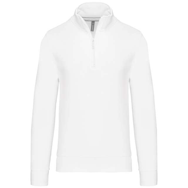 ZIPPED NECK SWEATSHIRT