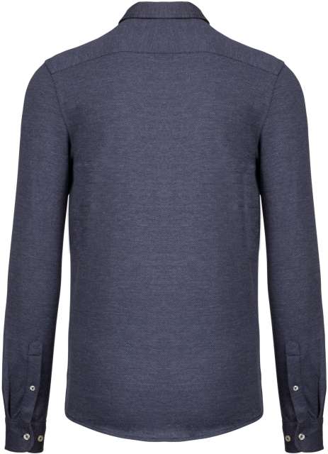 LONG-SLEEVED JACQUARD KNIT SHIRT