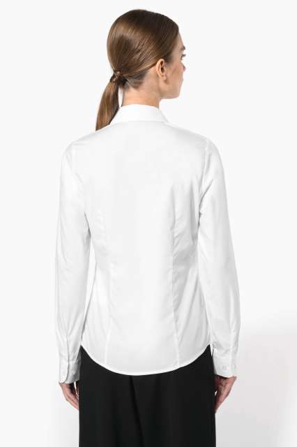 LADIES’ LONG-SLEEVED COTTON POPLIN SHIRT