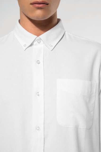 LONG-SLEEVED WASHED OXFORD COTTON SHIRT