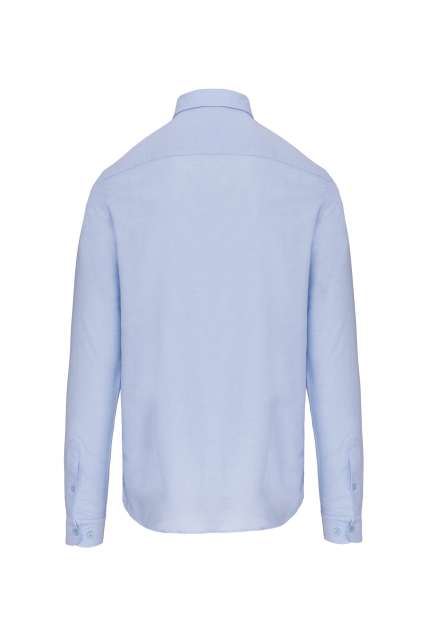 LONG-SLEEVED WASHED OXFORD COTTON SHIRT
