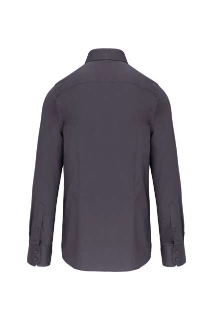 LONG-SLEEVED COTTON/ELASTANE SHIRT