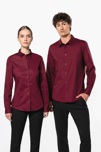 LADIES' LONG-SLEEVED STRETCH SHIRT