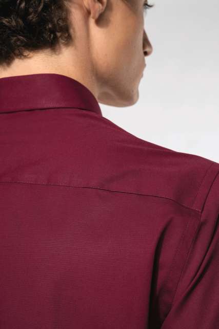 SHORT-SLEEVED COTTON/ELASTANE SHIRT